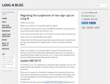Tablet Screenshot of blog.lang-8.com